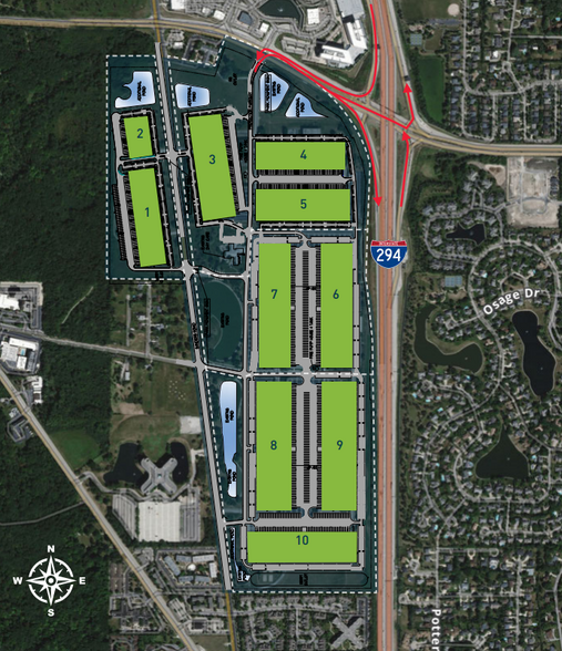 SWC of I-294 & Willow Rd, Northbrook, IL en alquiler - Plano del sitio - Imagen 2 de 4