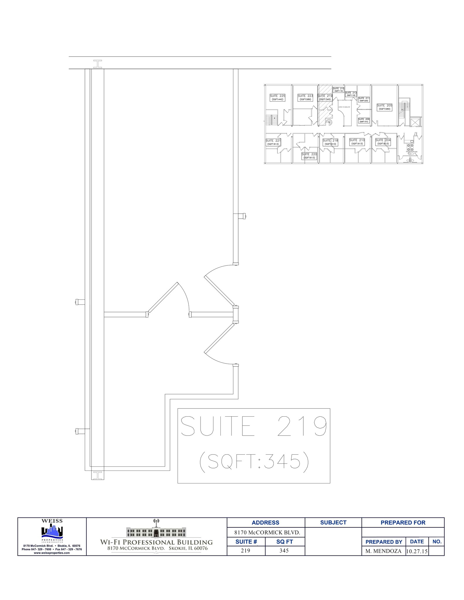 8100-8180 N McCormick Blvd, Skokie, IL en alquiler Plano del sitio- Imagen 1 de 1