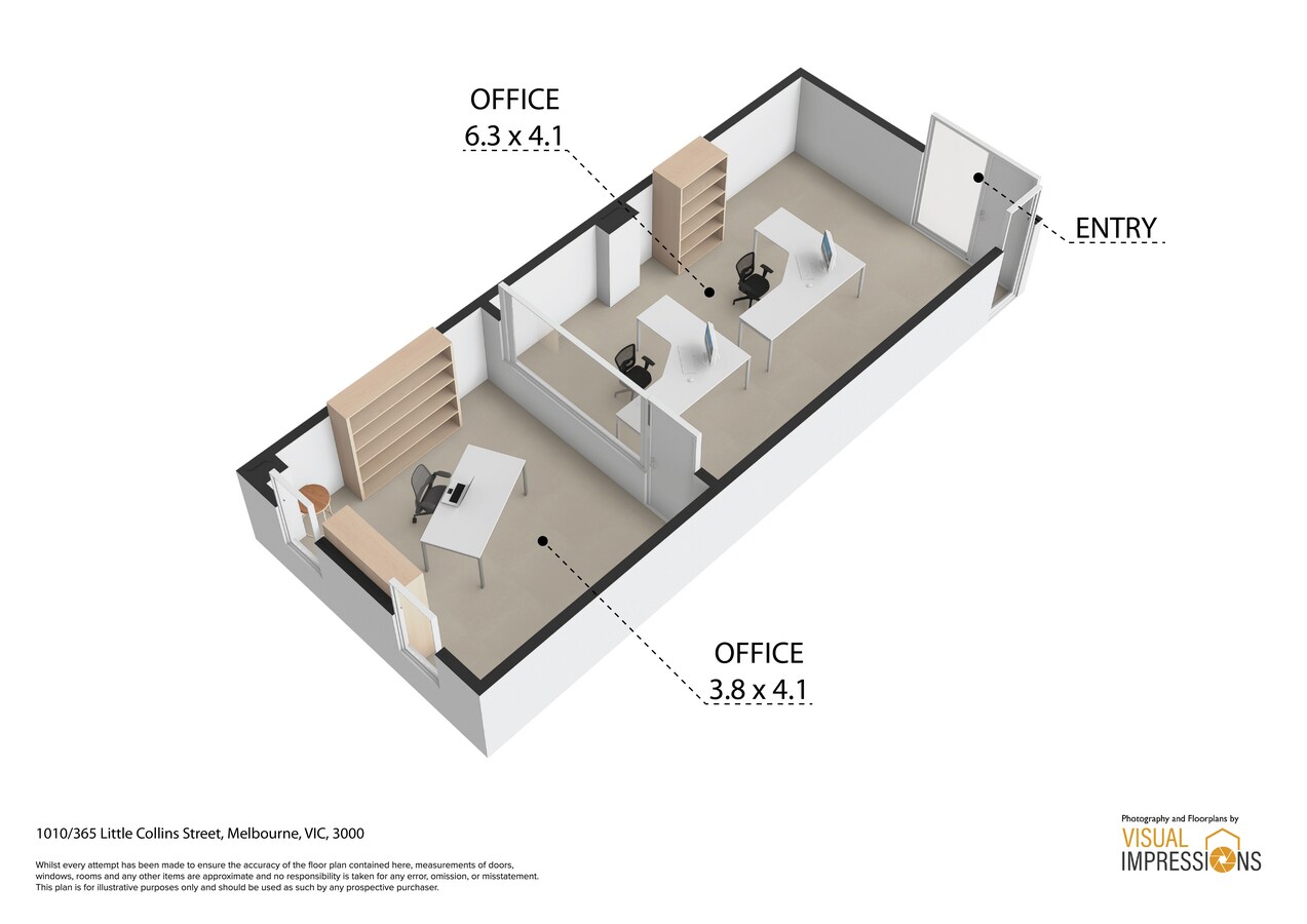 365 Little Collins St, Melbourne, VIC 3000 - Unidad 1010 - - Plano de la planta - Image 2 of 6