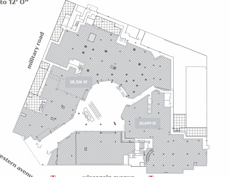 5335 Wisconsin Ave NW, Washington, DC en alquiler - Plano de la planta - Imagen 2 de 7