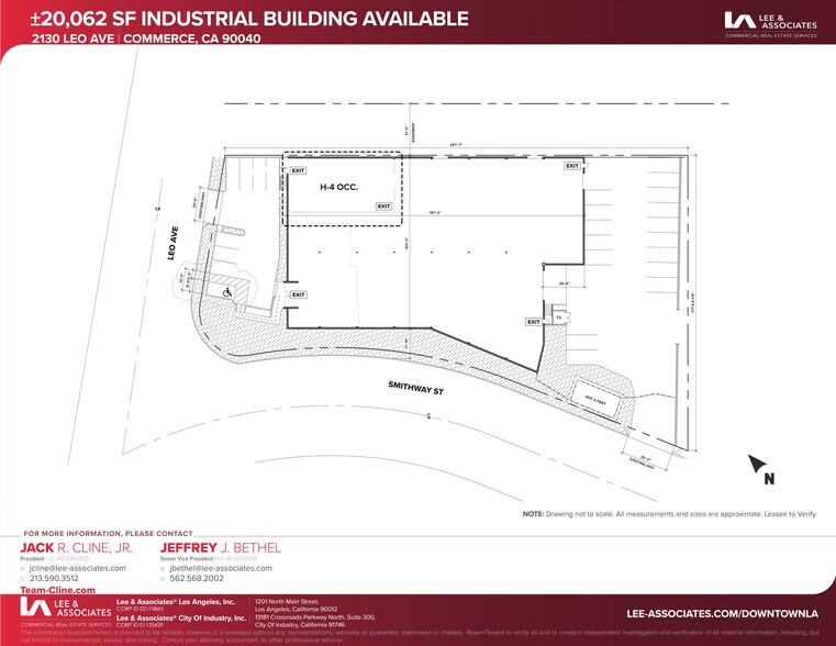 2130 Leo Ave, Commerce, CA en alquiler - Plano del sitio - Imagen 1 de 2