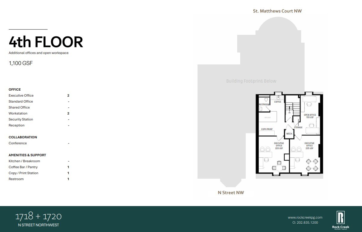 1718-1720 N St NW, Washington, DC en alquiler Plano de la planta- Imagen 1 de 1