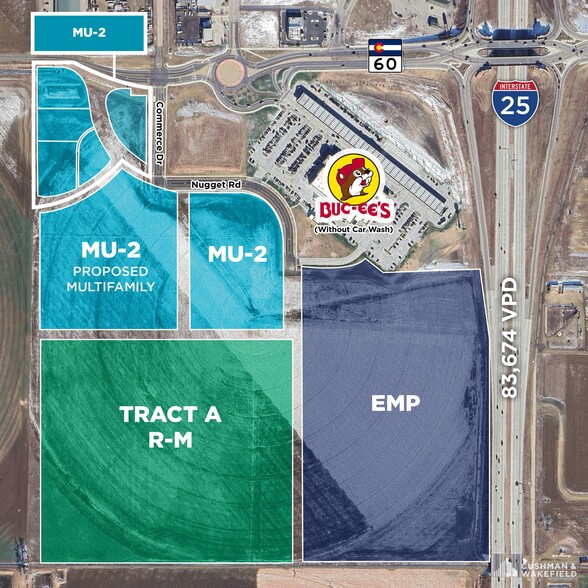 SWC I-25 & Highway 60, Johnstown, CO en venta - Vista aérea - Imagen 2 de 3