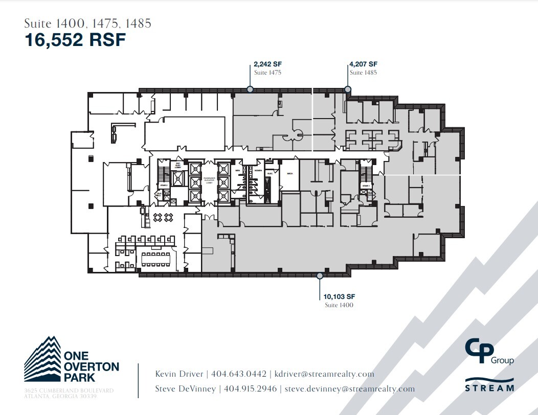 3625 Cumberland Blvd SE, Atlanta, GA en alquiler Plano de la planta- Imagen 1 de 1