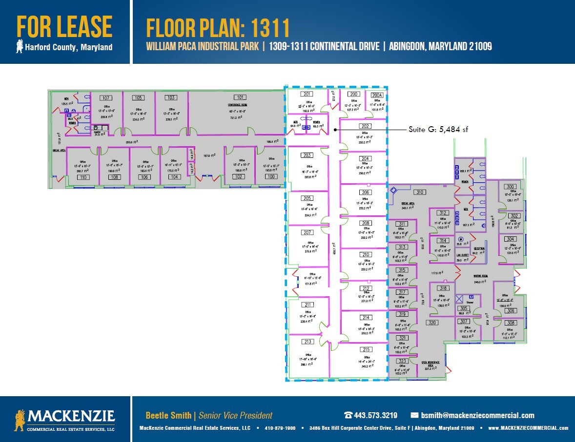 1301 Continental Dr, Abingdon, MD en alquiler Plano de la planta- Imagen 1 de 1