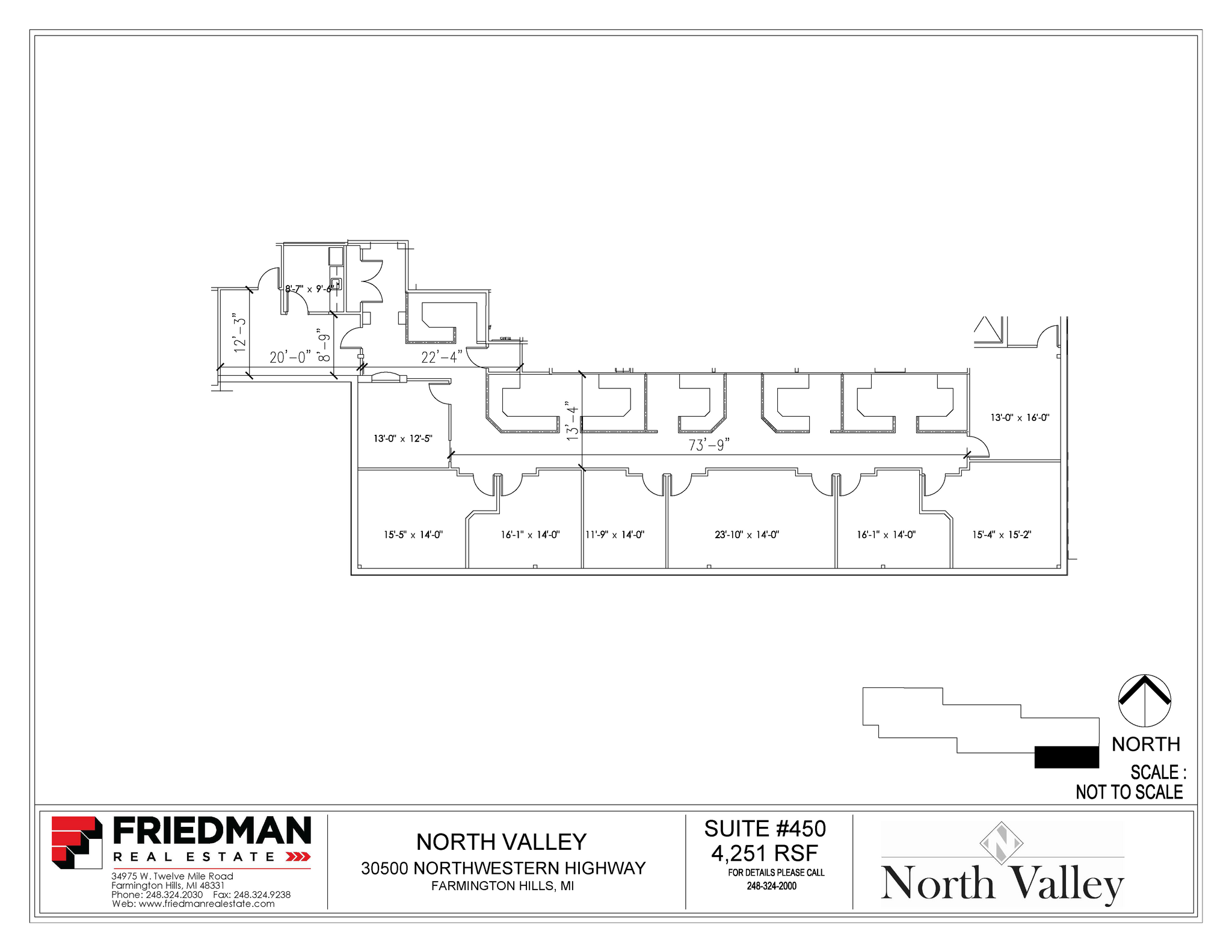 30500 Northwestern Hwy, Farmington Hills, MI en alquiler Plano de la planta- Imagen 1 de 3