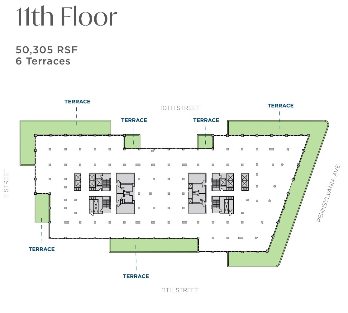 1001 Pennsylvania Ave NW, Washington, DC en alquiler Plano de la planta- Imagen 1 de 1