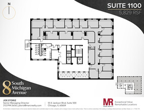 8 S Michigan Ave, Chicago, IL en alquiler Plano de la planta- Imagen 1 de 10