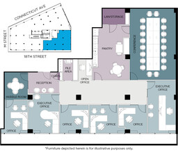 1150 Connecticut Ave NW, Washington, DC en alquiler Plano de la planta- Imagen 1 de 1