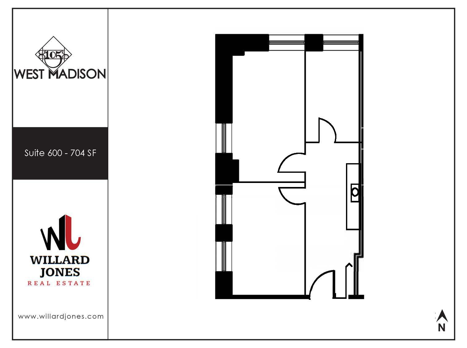 105 W Madison St, Chicago, IL en alquiler Plano de la planta- Imagen 1 de 1