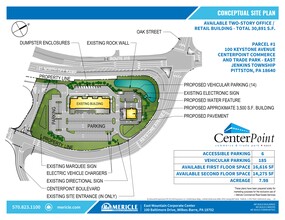 100 Keystone Ave, Pittston, PA en alquiler Plano del sitio- Imagen 2 de 3