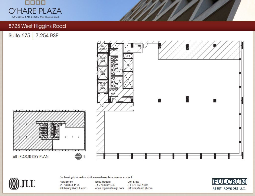 8725 W Higgins Rd, Chicago, IL en alquiler Plano de la planta- Imagen 1 de 5