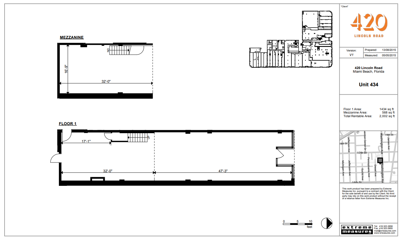 420 Lincoln Rd, Miami Beach, FL en alquiler Plano de la planta- Imagen 1 de 6