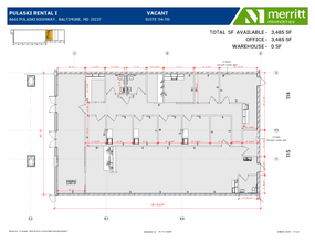 8645 Pulaski Hwy, Baltimore, MD en alquiler Plano de la planta- Imagen 1 de 2