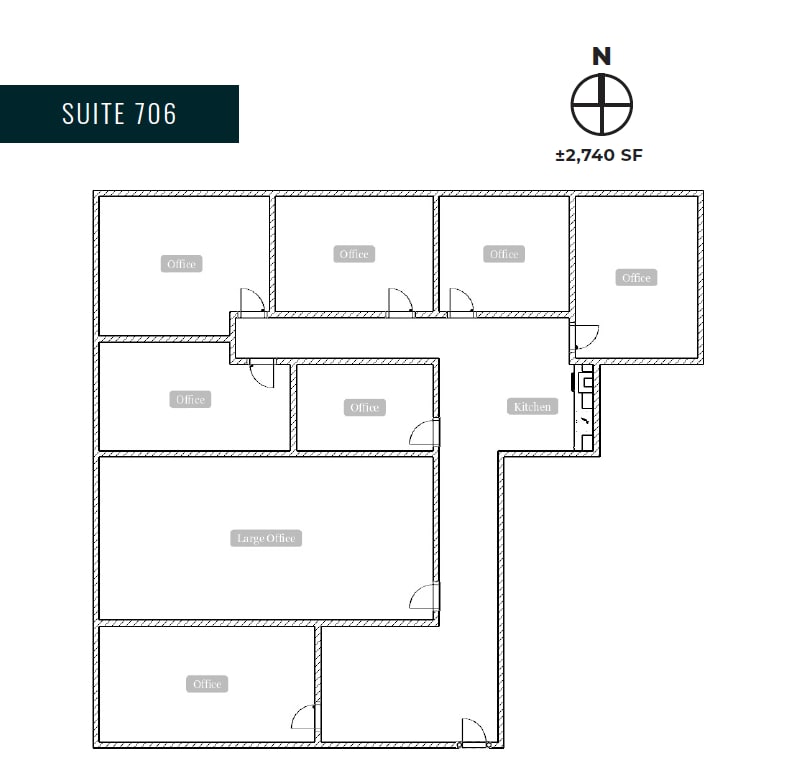 18425 Burbank Blvd, Tarzana, CA en alquiler Plano de la planta- Imagen 1 de 3