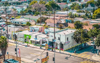 3725-3735 S Western Ave, Los Angeles, CA - VISTA AÉREA  vista de mapa - Image1