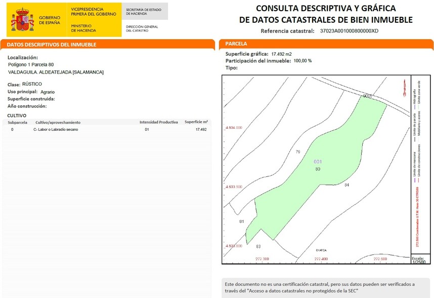 Terreno en Aldeatejada en venta - Foto del edificio - Imagen 2 de 13