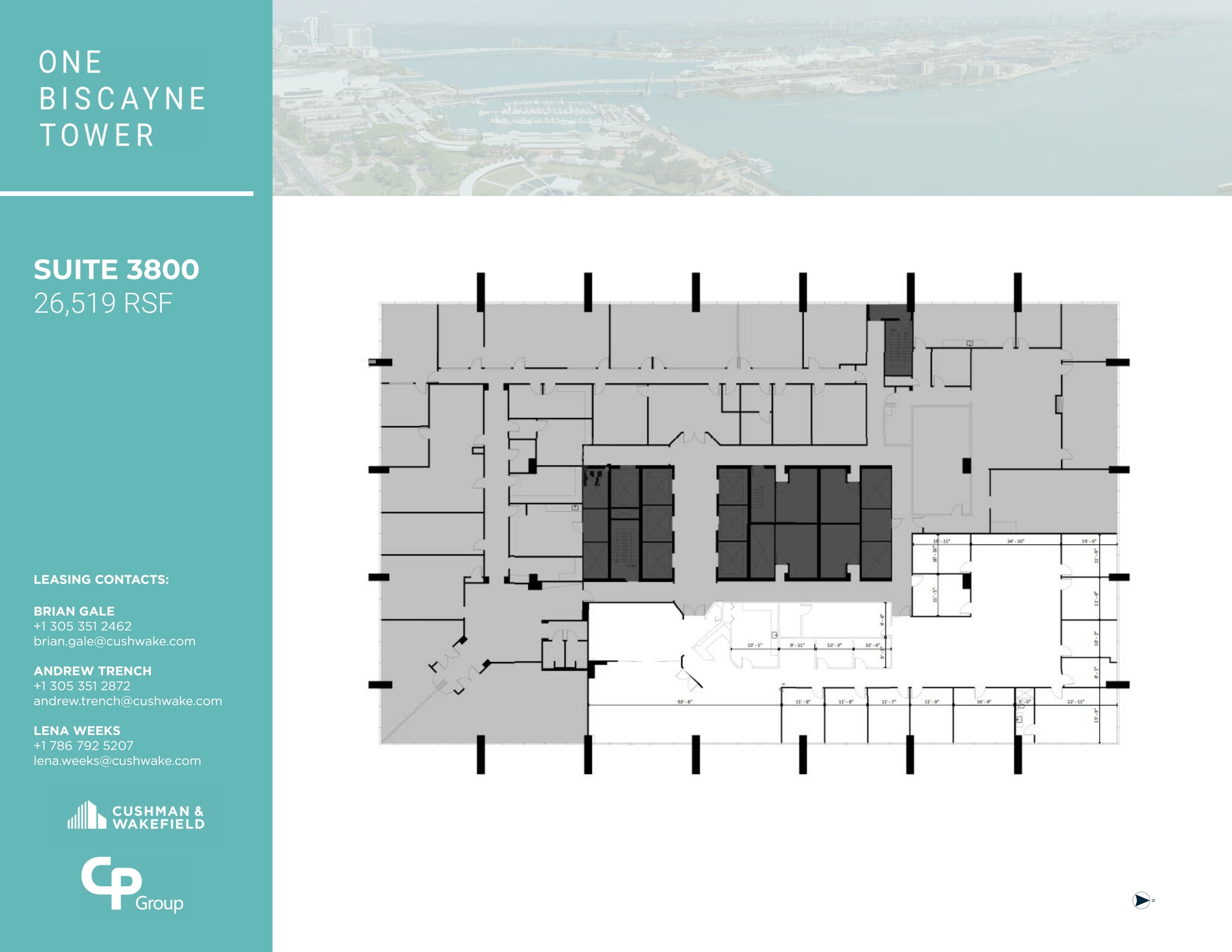 2 S Biscayne Blvd, Miami, FL en alquiler Plano del sitio- Imagen 1 de 1