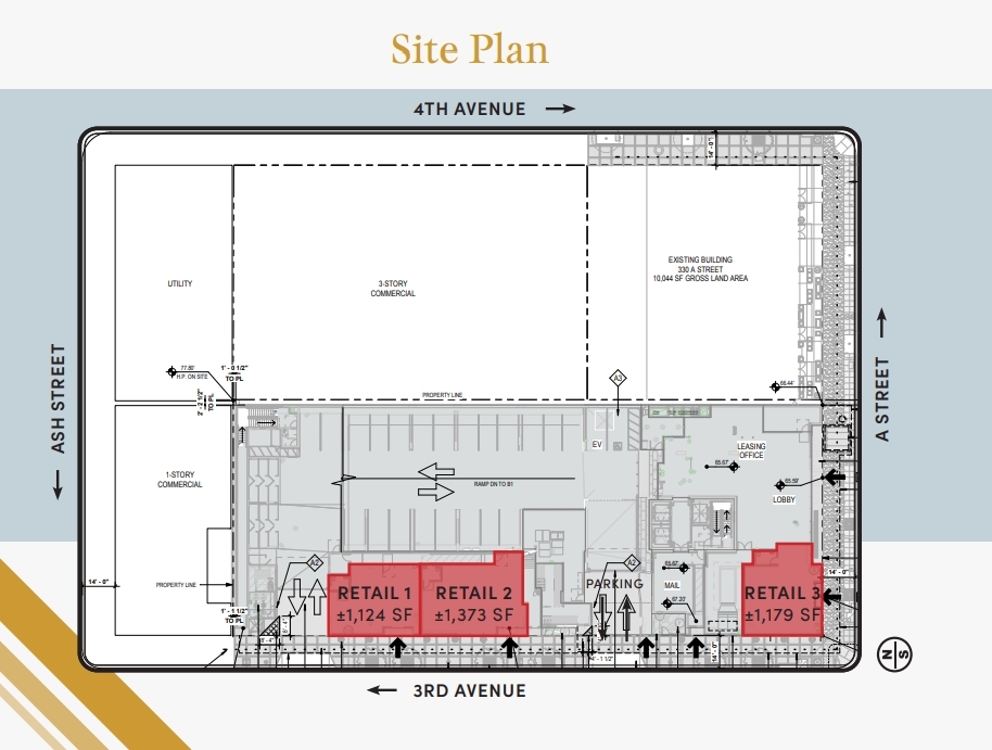 310 A St, San Diego, CA en alquiler Plano del sitio- Imagen 1 de 1