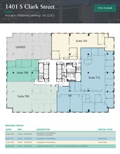 1401 S Clark St, Arlington, VA en alquiler Plano de la planta- Imagen 1 de 1