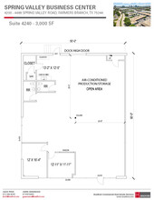 4440-4460 Spring Valley Rd, Dallas, TX en alquiler Plano de la planta- Imagen 1 de 1