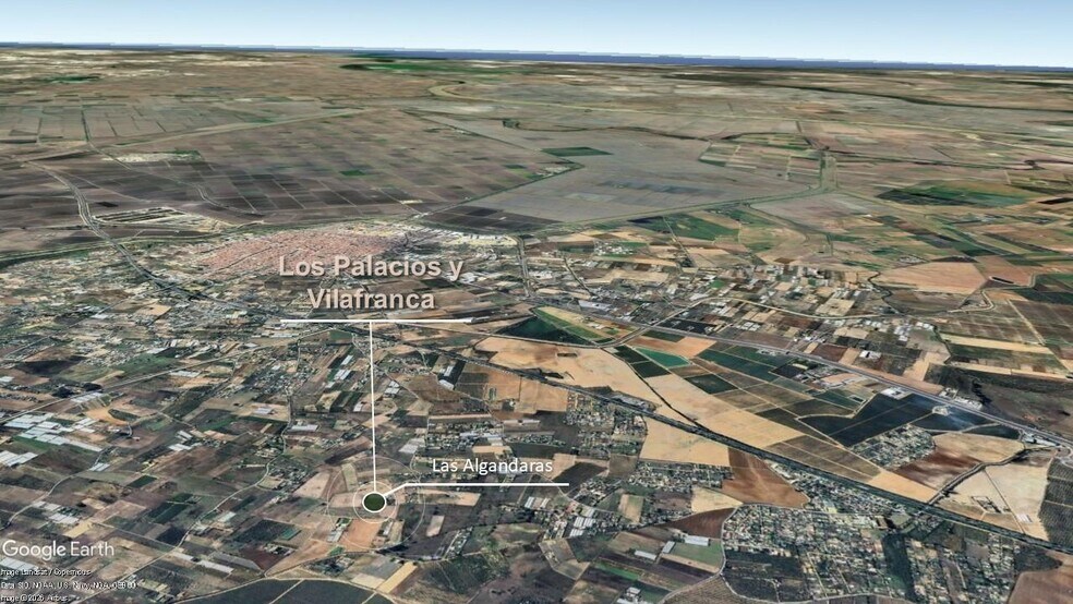 Nave en Los Palacios y Villafranca en venta - Vista aérea - Imagen 2 de 4