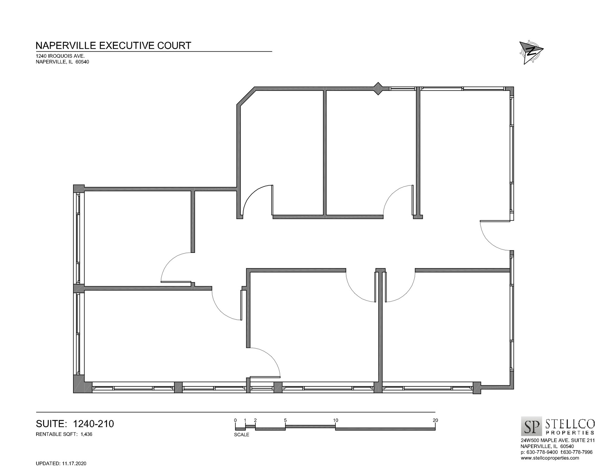 1220-1280 Iroquois Ave, Naperville, IL en alquiler Plano de la planta- Imagen 1 de 1