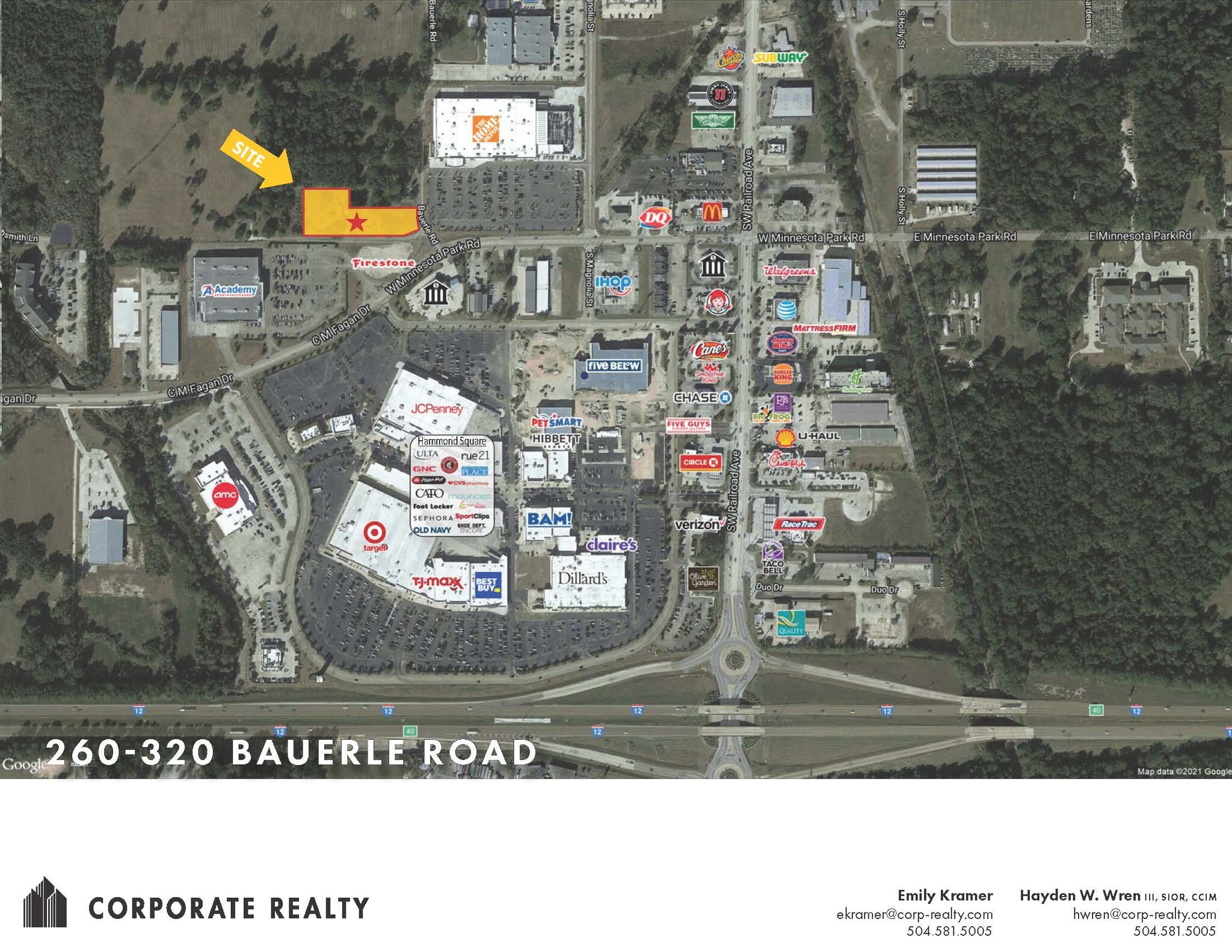 260 Bauerle Rd, Hammond, LA en venta Vista aérea- Imagen 1 de 3