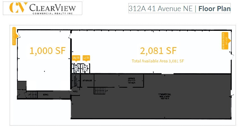 308-312 41st Ave NE, Calgary, AB en alquiler Plano de la planta- Imagen 1 de 1