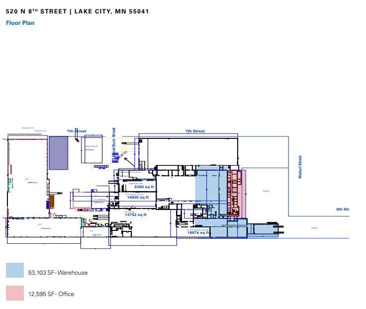 520 N 8th St, Lake City, MN en alquiler Plano de la planta- Imagen 1 de 1