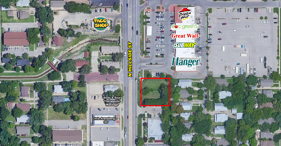 344-346 N Hillside Ave, Wichita, KS en alquiler - Vista aérea - Imagen 1 de 3