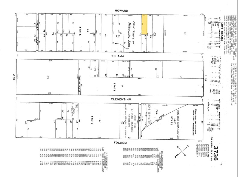 531-533 Howard St, San Francisco, CA en alquiler - Plano de solar - Imagen 2 de 5