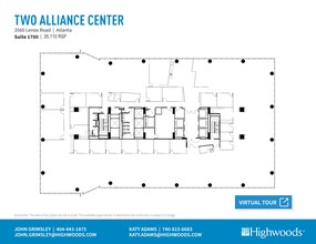 3560 Lenox Rd NE, Atlanta, GA en alquiler Plano del sitio- Imagen 1 de 1