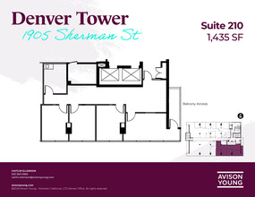 1905 Sherman St, Denver, CO en alquiler Plano de la planta- Imagen 1 de 2