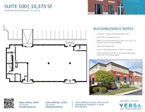 4222-4248 Meridian Pky, Aurora, IL en alquiler Plano de la planta- Imagen 1 de 3