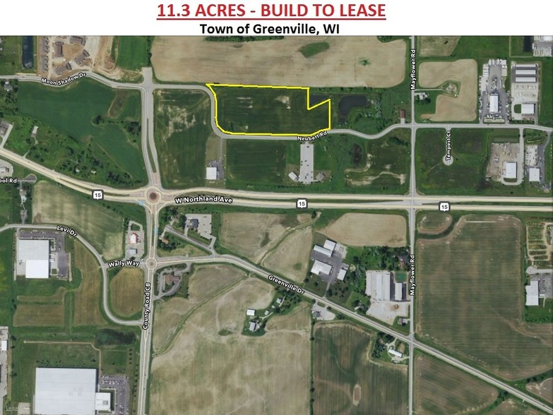 W6250 Neubert Rd, Greenville, WI en alquiler - Vista aérea - Imagen 3 de 4