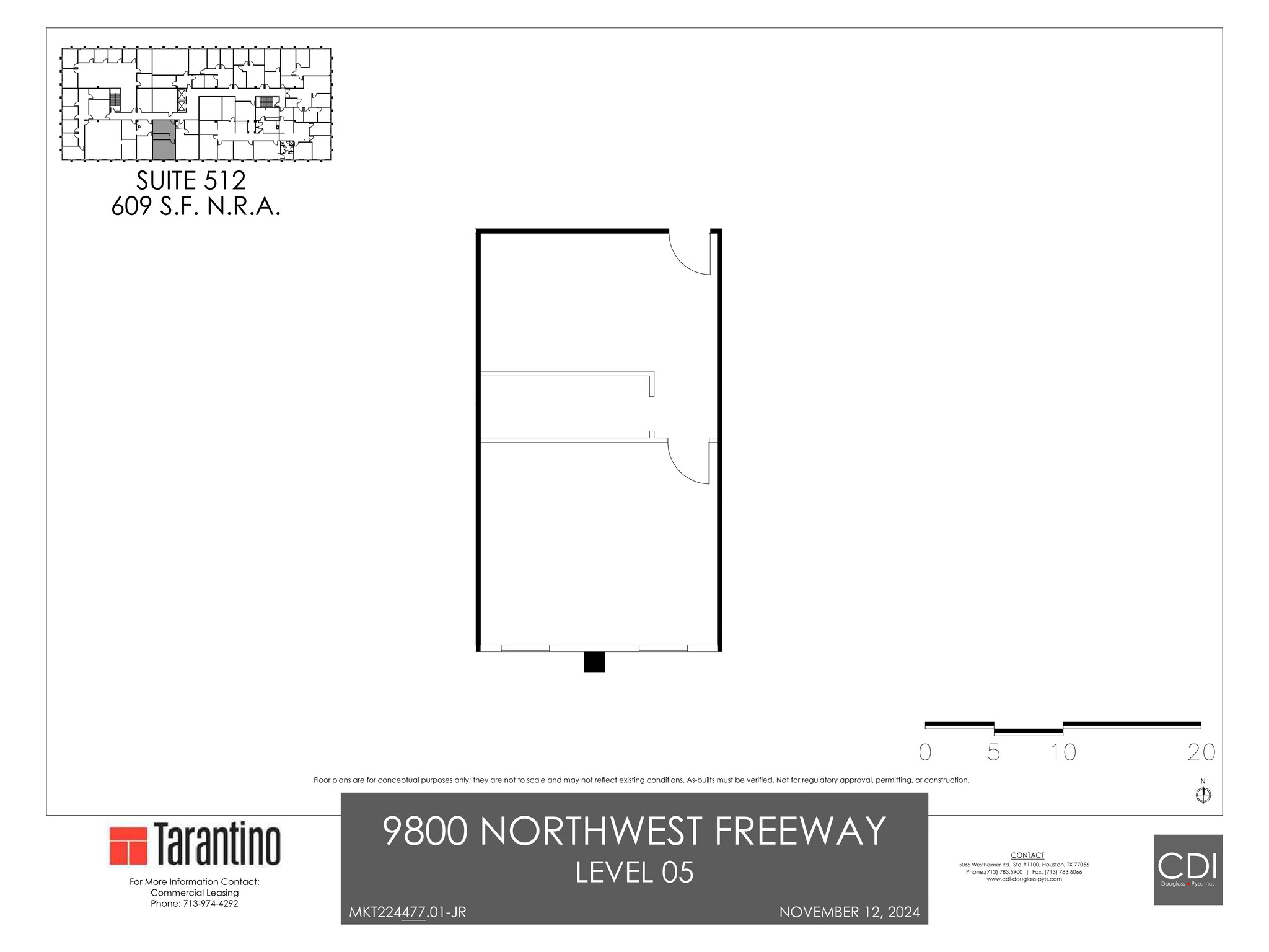 9800 Northwest Fwy, Houston, TX en alquiler Plano del sitio- Imagen 1 de 1