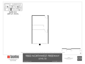 9800 Northwest Fwy, Houston, TX en alquiler Plano del sitio- Imagen 1 de 1