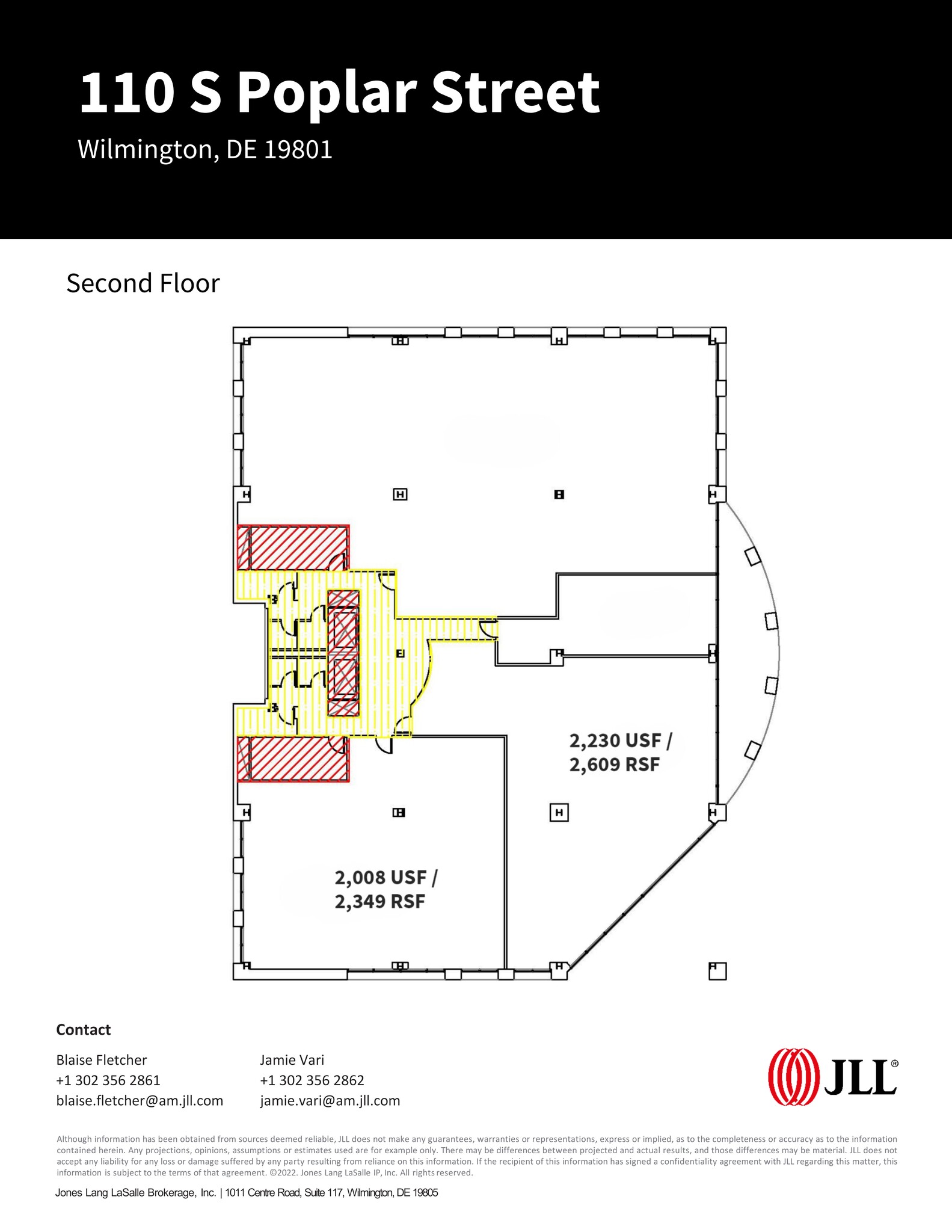 110 S Poplar St, Wilmington, DE en alquiler Plano del sitio- Imagen 1 de 1