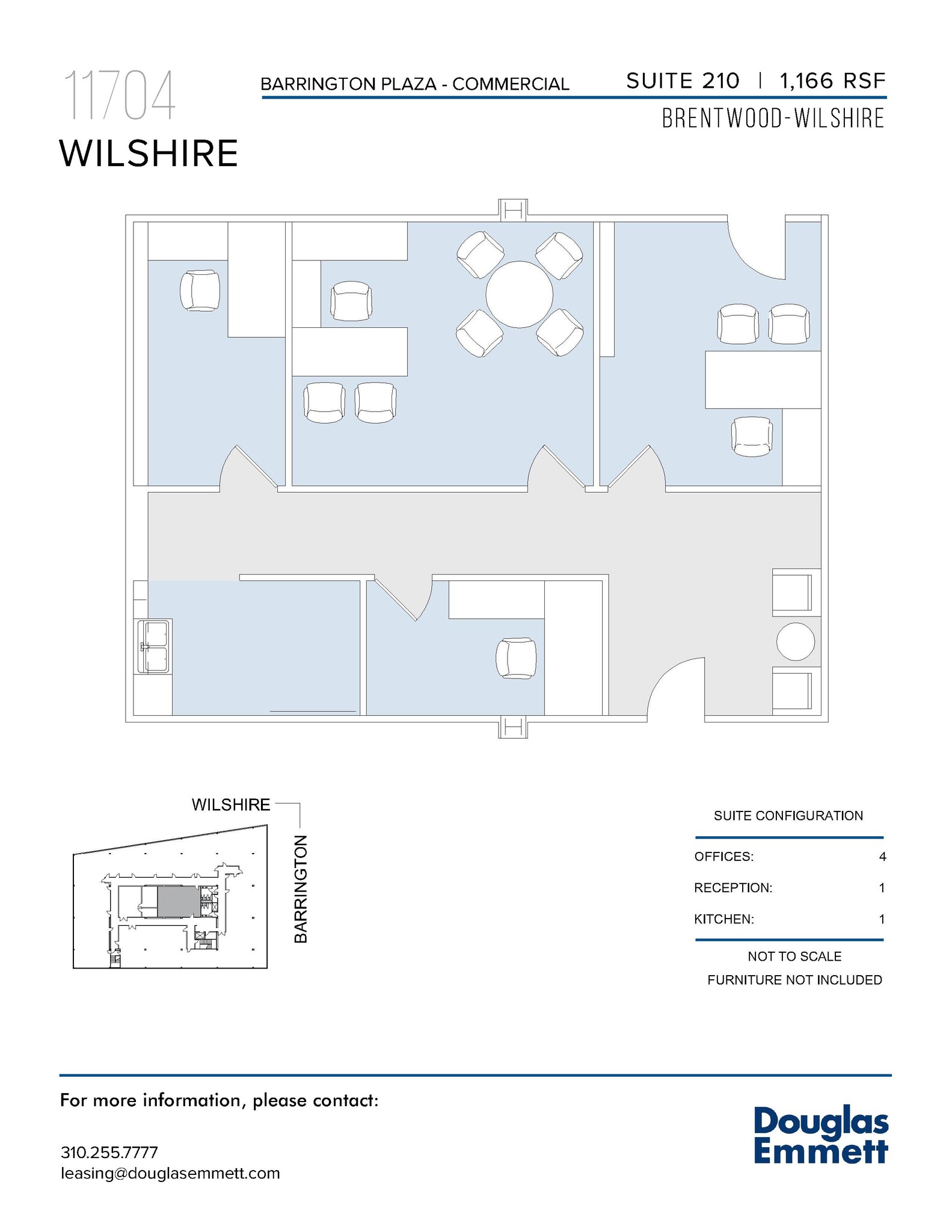 11704 Wilshire Blvd, Los Angeles, CA en alquiler Plano de la planta- Imagen 1 de 1