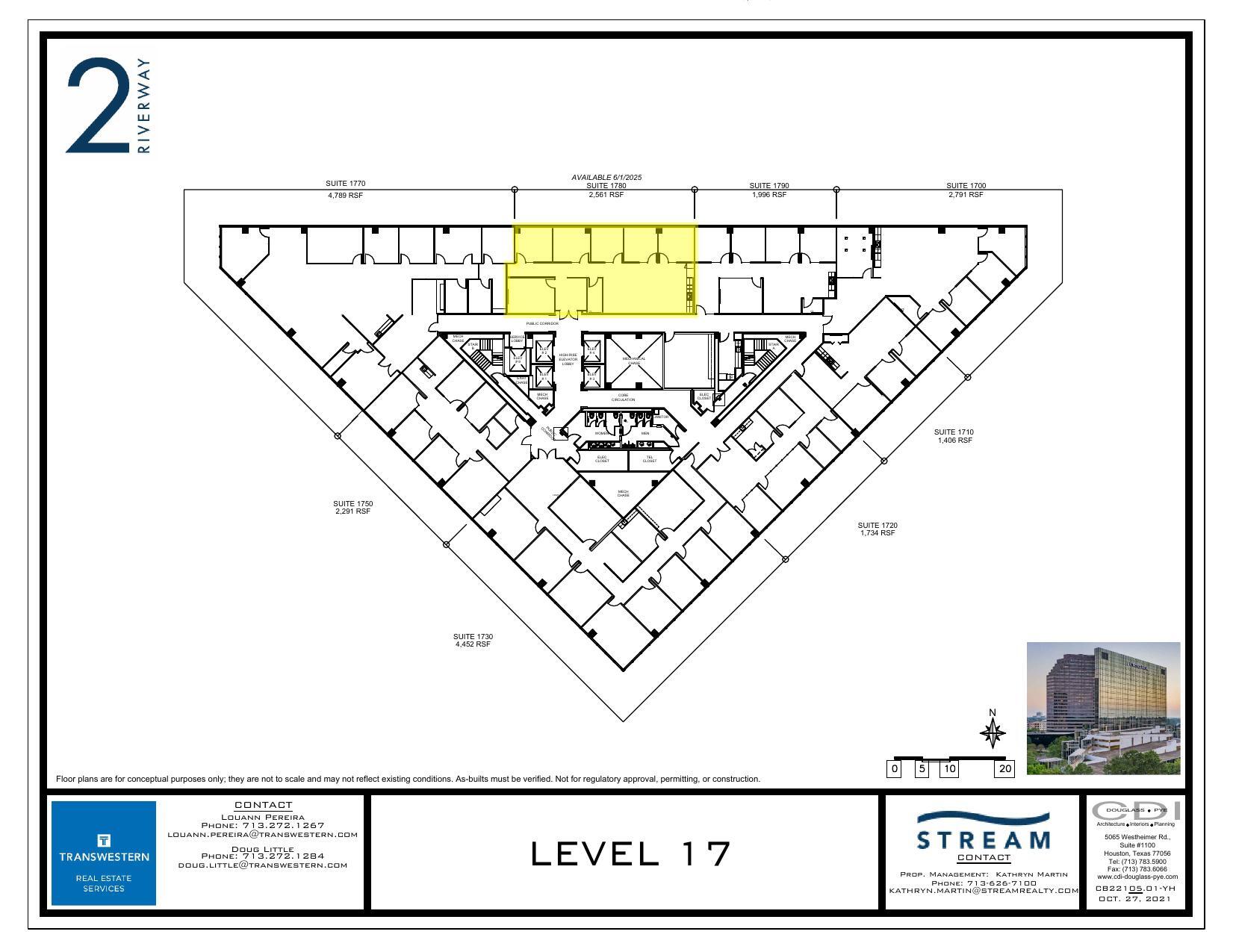 2 Riverway, Houston, TX en alquiler Plano de la planta- Imagen 1 de 1