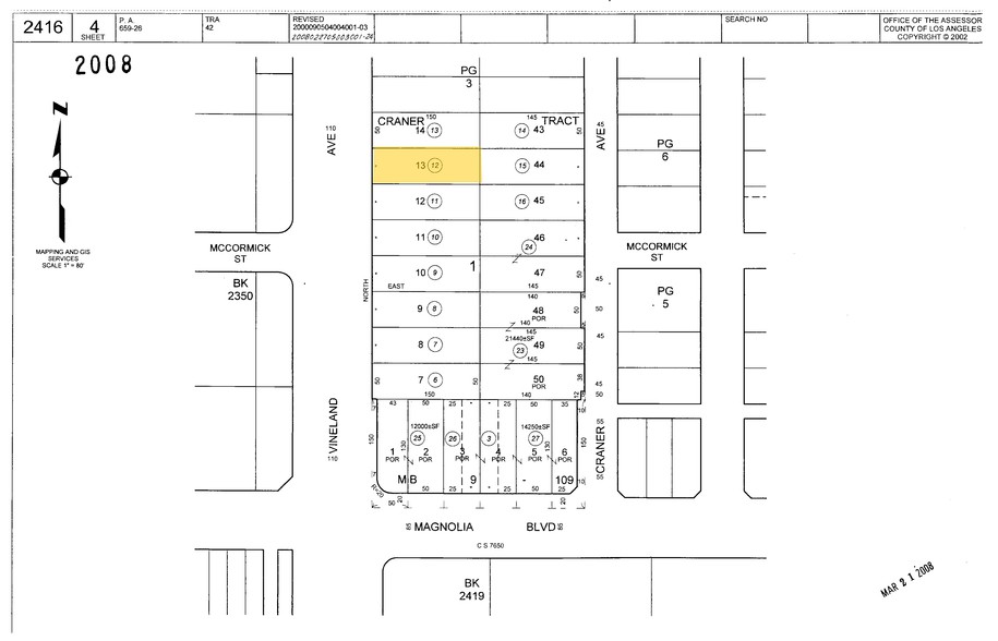 5250 Vineland Ave, North Hollywood, CA en alquiler - Plano de solar - Imagen 2 de 59