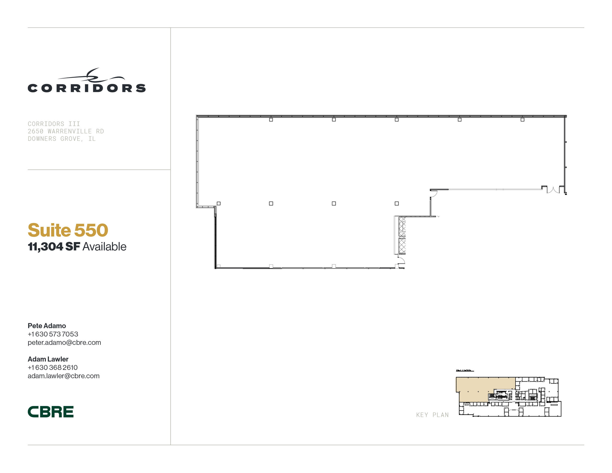 2651 Warrenville Rd, Downers Grove, IL en alquiler Plano de la planta- Imagen 1 de 1