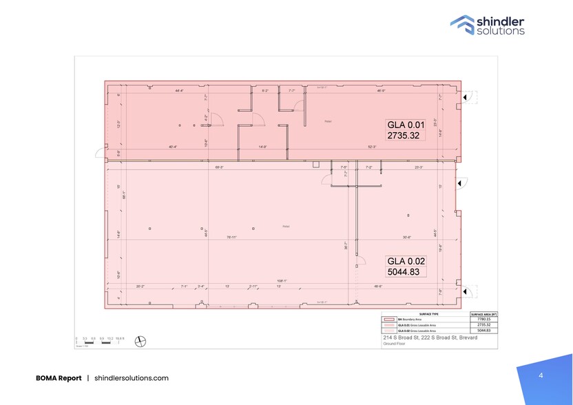 214 S Broad St, Brevard, NC en alquiler - Plano del sitio - Imagen 2 de 3