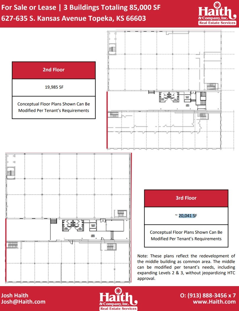 627-635 S Kansas Ave, Topeka, KS en venta Plano de la planta- Imagen 1 de 1