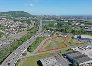 Brunel Way, Neath, WGN - VISTA AÉREA  vista de mapa