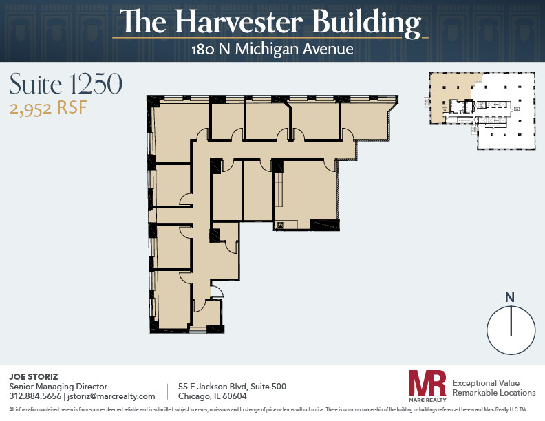 180 N Michigan Ave, Chicago, IL en alquiler Plano de la planta- Imagen 1 de 1