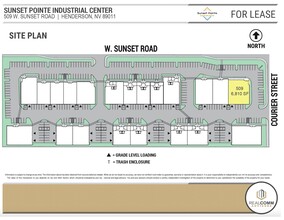 509 W Sunset Rd, Henderson, NV en alquiler Plano del sitio- Imagen 2 de 4