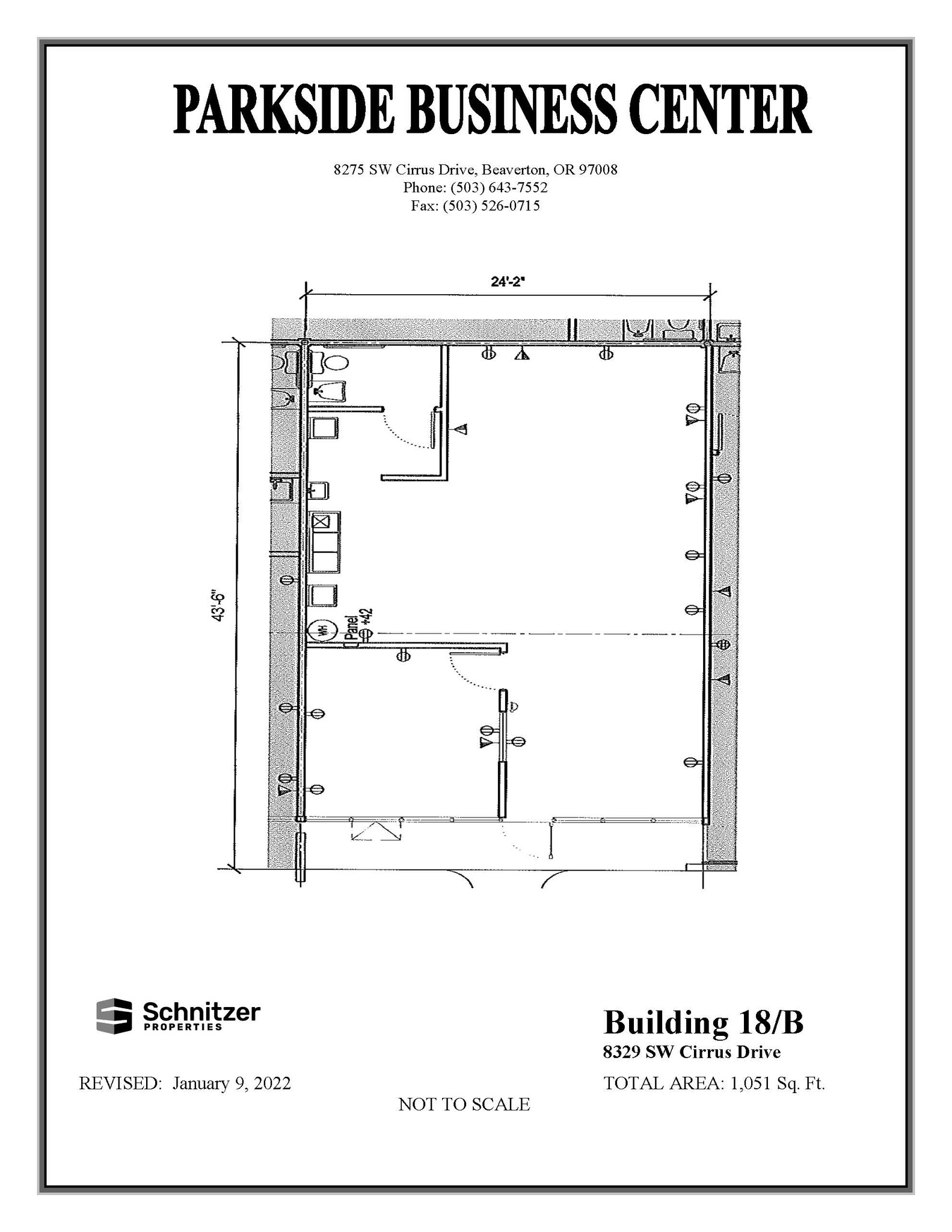 8362-8380 SW Nimbus Ave, Beaverton, OR en alquiler Plano de la planta- Imagen 1 de 1