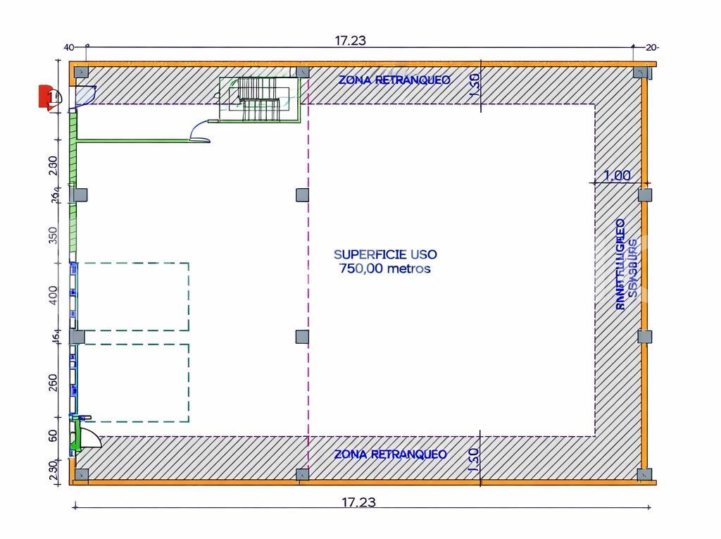Nave en Madrid, Madrid en alquiler Plano de planta tipo- Imagen 1 de 2